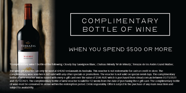Complimentary Wine Voucher
