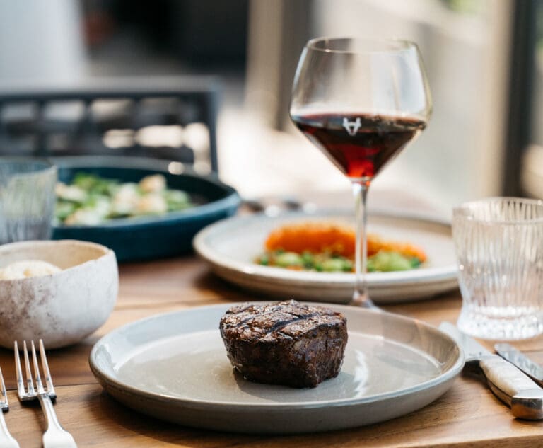 steak & wine